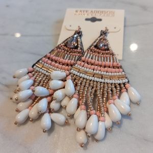 Handmade Seed Bead Earring with almost 300 Beads per Earring!